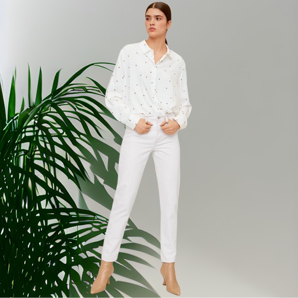 Embroidered polka dot blouse-Mango - Picture 2 of 7